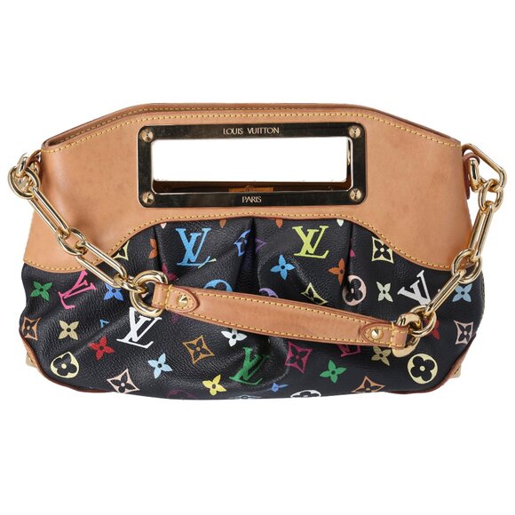 Louis Vuitton x Murakami Judy PM Monogram Multicolor Black Handbag M40258 - Picture 1 of 7